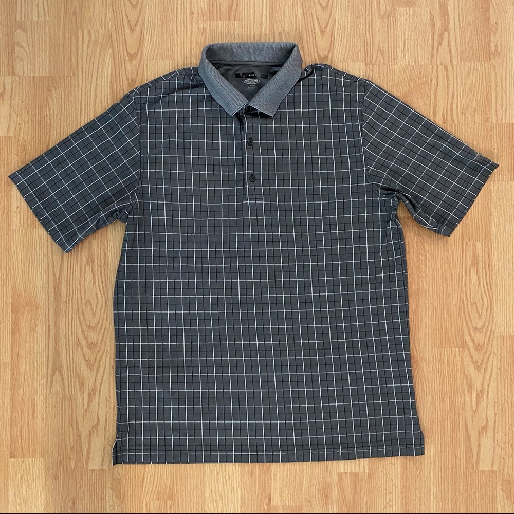Greg Norman Play Dry Plaid Polo Shirt